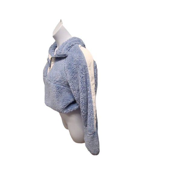 BP. Plush Fleece Hoodie Womens Medium Cropped Quarter Zip Pullover - Picture 5 of 7